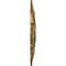Ekena Millwork Riley Ceiling Medallion (Fits Canopies up to 4 5/8"), 18"OD x 3 1/2"ID x 1 1/2"P, Pale Gold CM18RLPAS - alternate 2